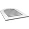 Ekena Millwork Octagonal Top Surface Mount PVC Gable Vent: Functional, w/ 3-1/2"W x 1"P Standard Frame, 22"W x 32"H GVPOT22X3201SF - alternate 3